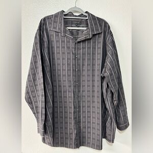 Big Men’s Long Sleeve Sport Button Up 3X